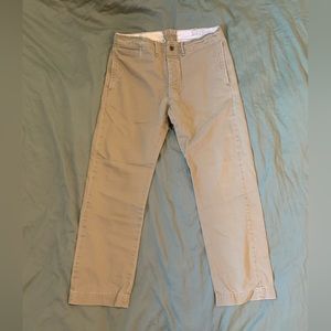 Double RL RRL MILITARY Twill Officer's Field Flat Front Chino Trouser